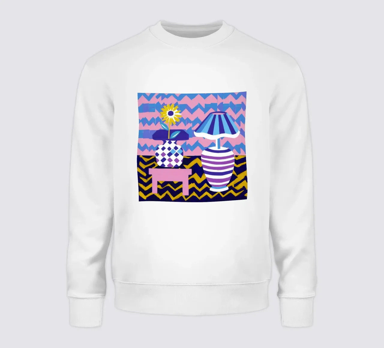 Zigzag Vase Lamp sweatshirt van Pale Aura