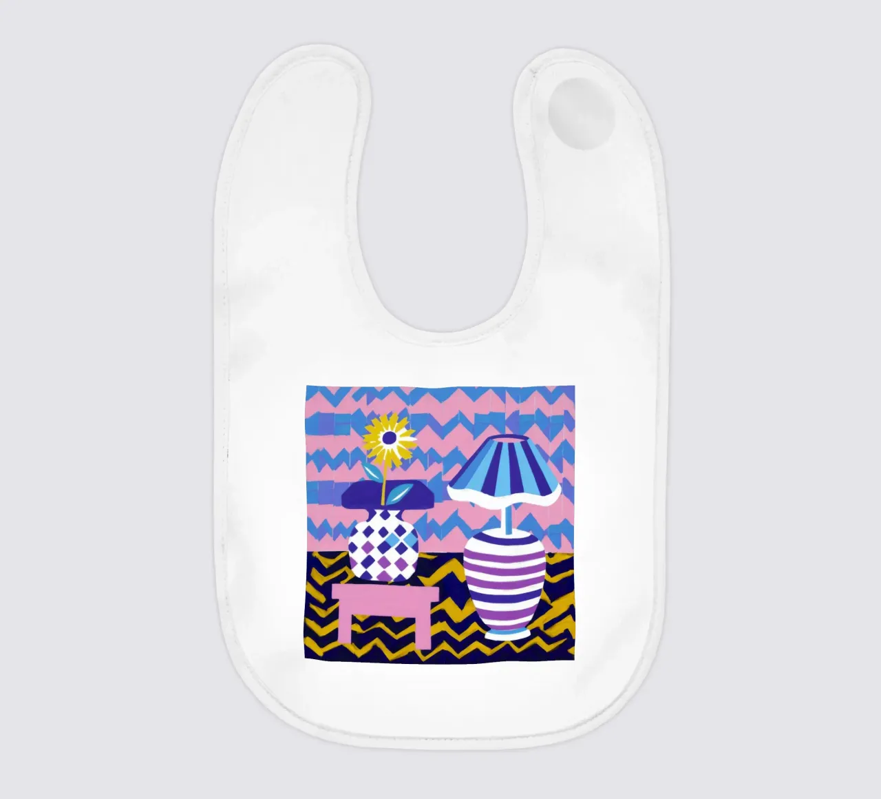 Lampada con vaso a zig-zag bavaglino da Pale Aura