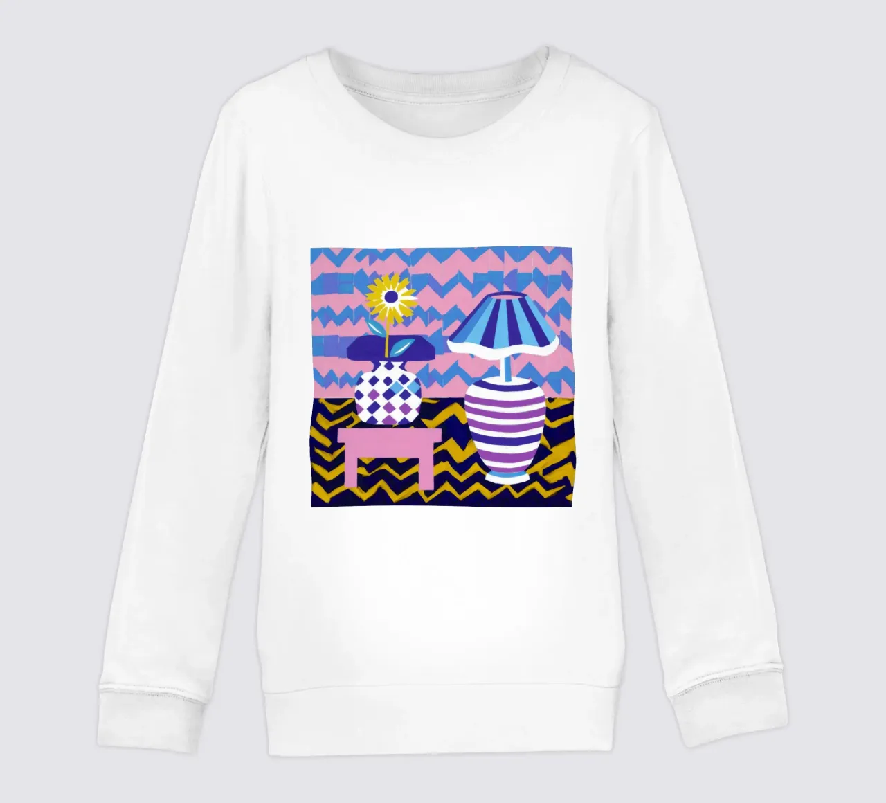 Lampada con vaso a zig-zag felpa bambino da Pale Aura