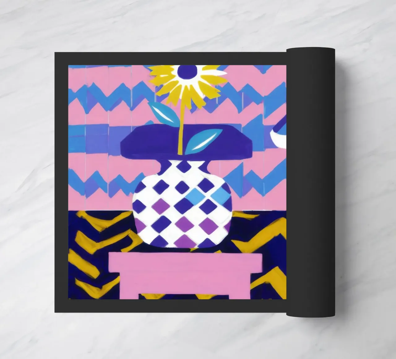 Lampada con vaso a zig-zag zerbino da Pale Aura