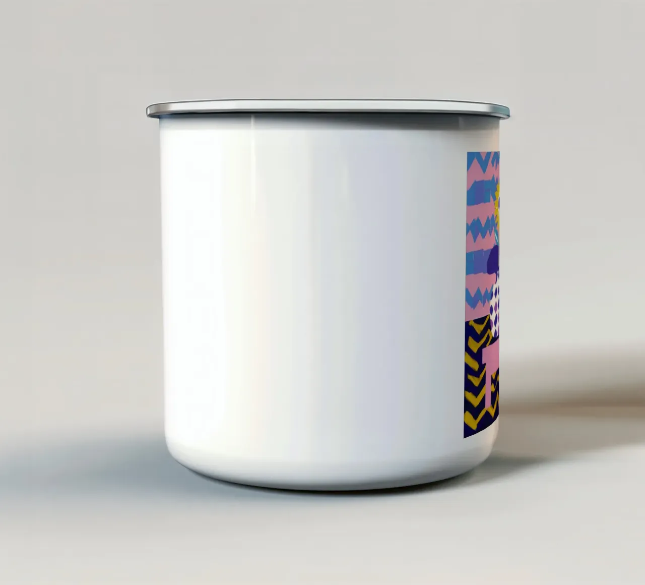 Zigzag Vase Lamp emaille mok van Pale Aura