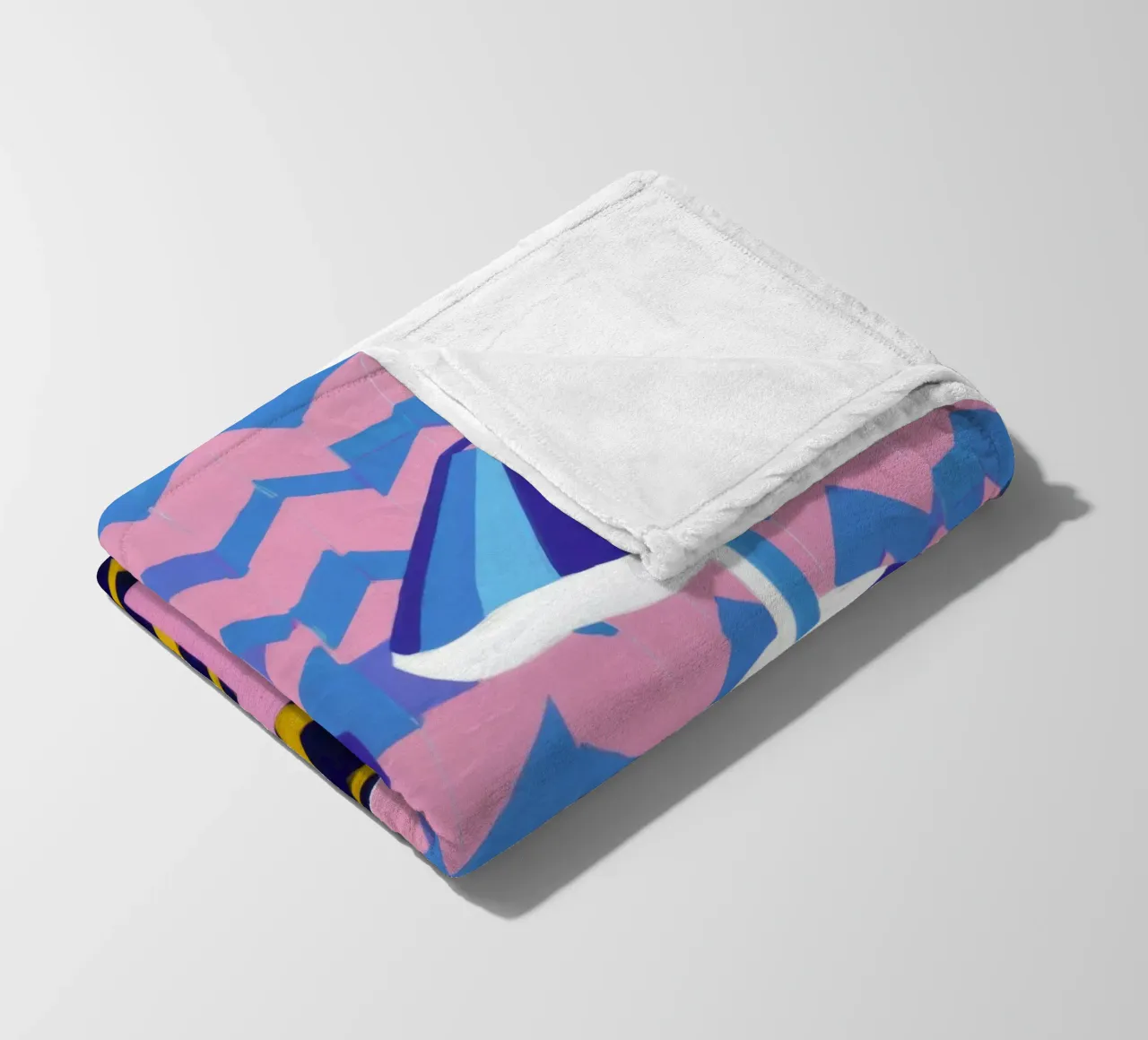 Lampada con vaso a zig-zag coperta in pile da Pale Aura