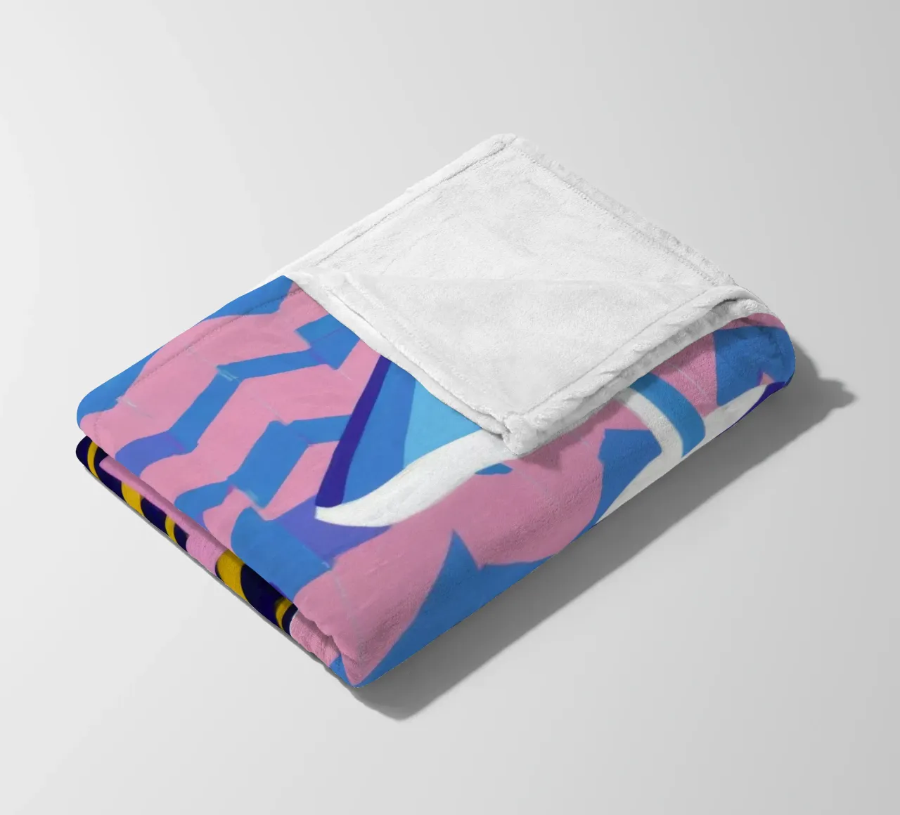 Lampada con vaso a zig-zag coperta in pile da Pale Aura