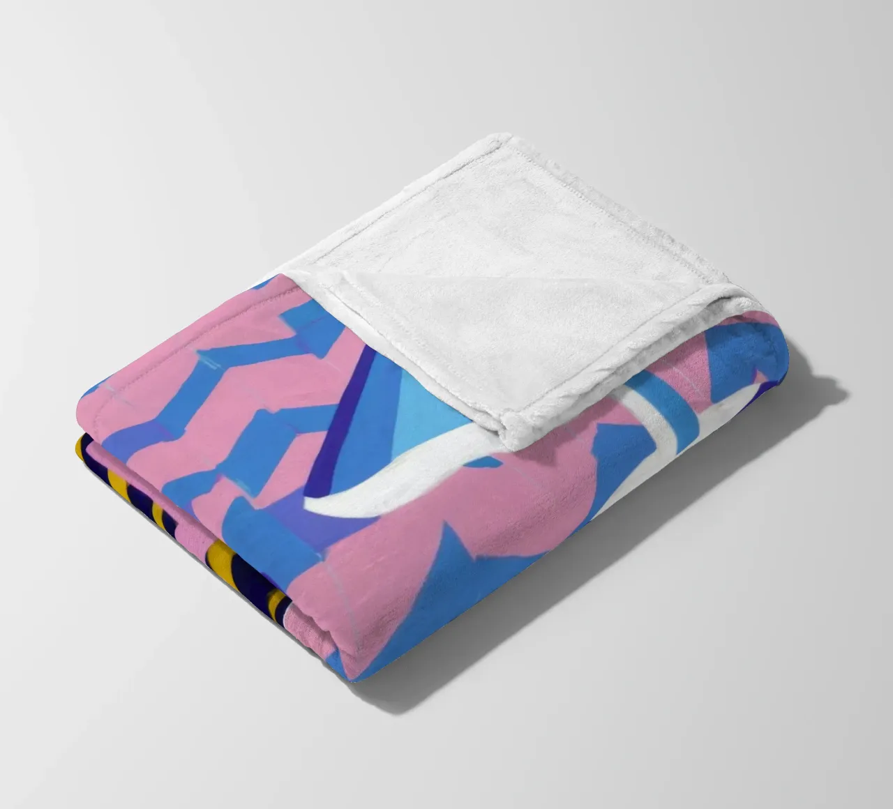 Lampada con vaso a zig-zag coperta in pile da Pale Aura