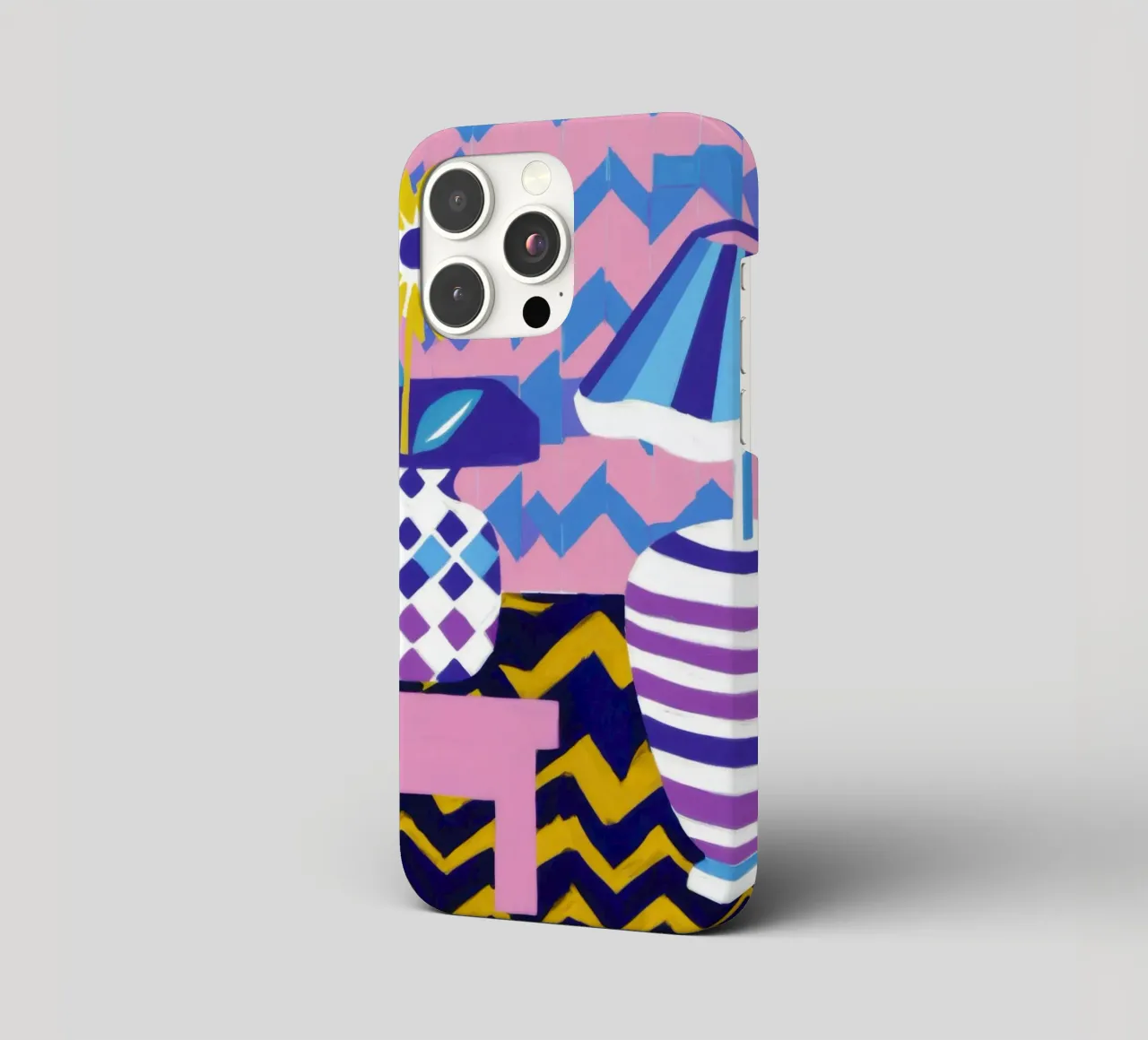 Lampada con vaso a zig-zag cover iphone da Pale Aura