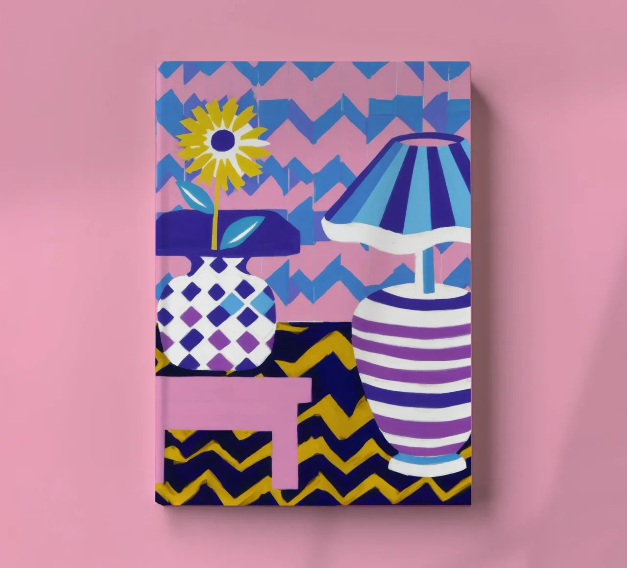 Zigzag Vase Lamp notebook by Pale Aura