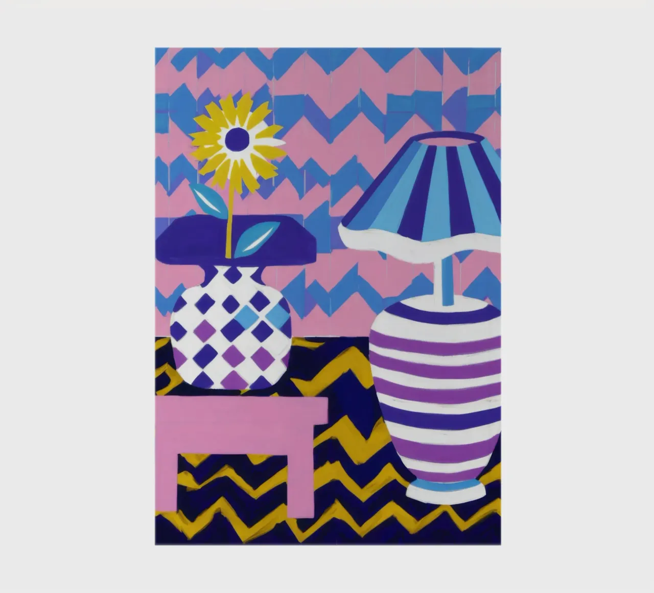 Zigzag Vase Lamp notebook by Pale Aura