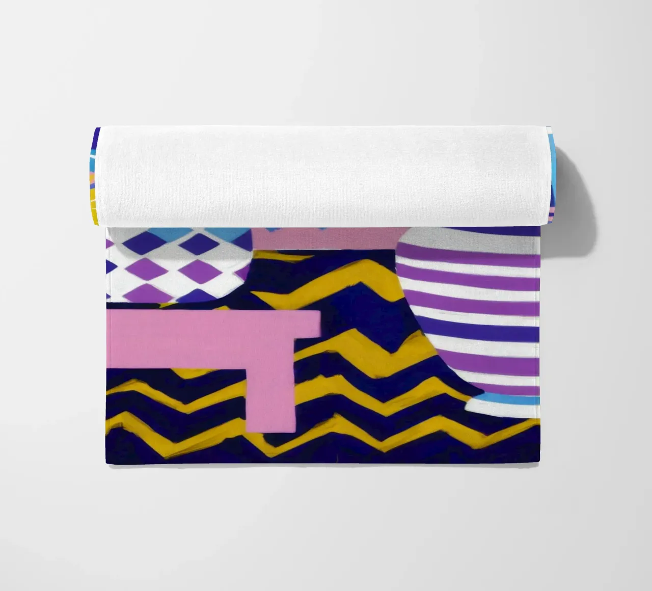 Lampada con vaso a zig-zag telo mare da Pale Aura