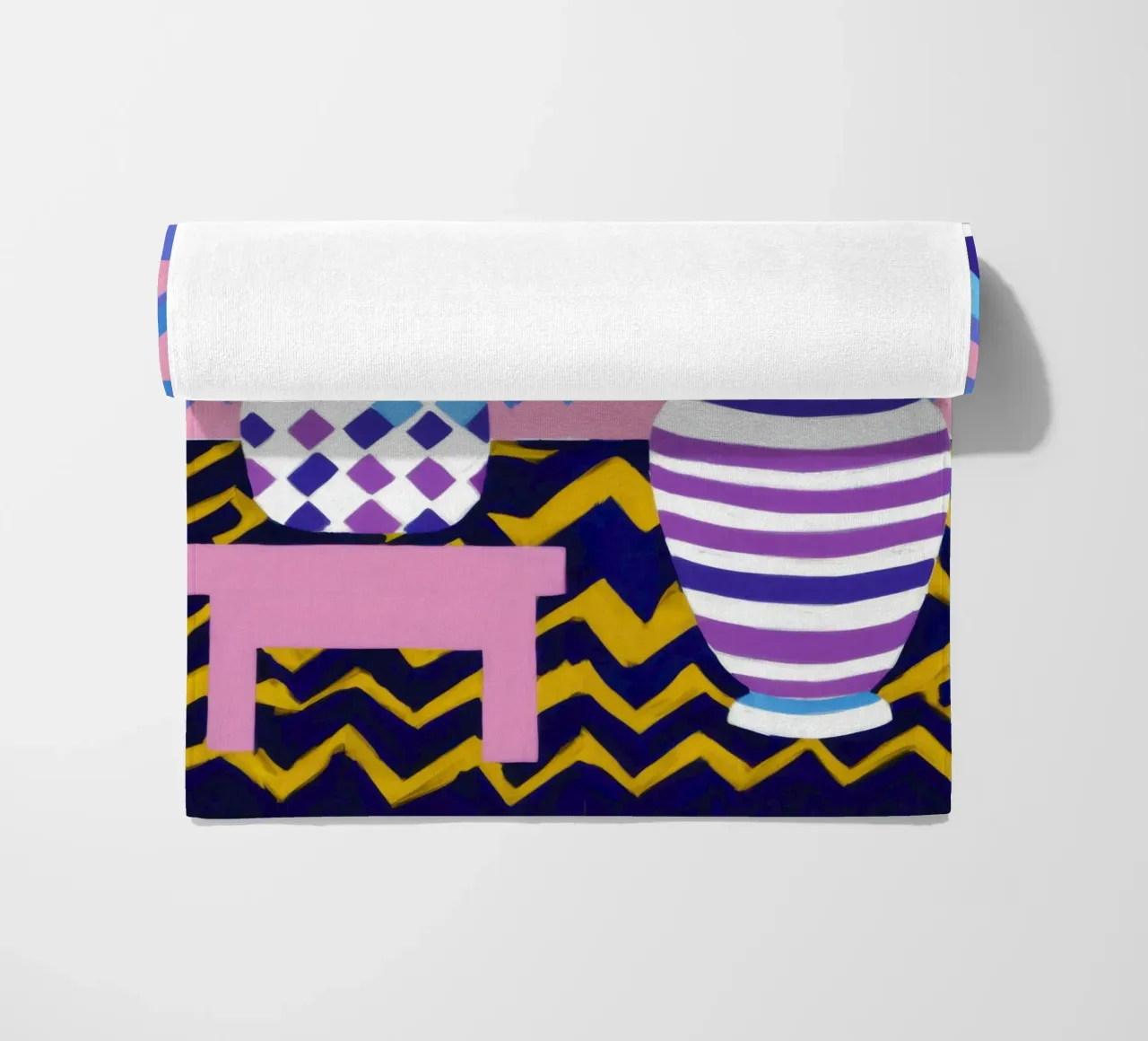 Lampada con vaso a zig-zag telo mare da Pale Aura