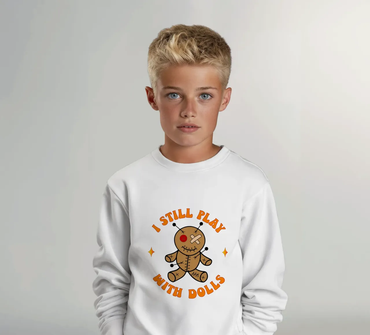 gioco ancora con le bambole felpa bambino da onetime