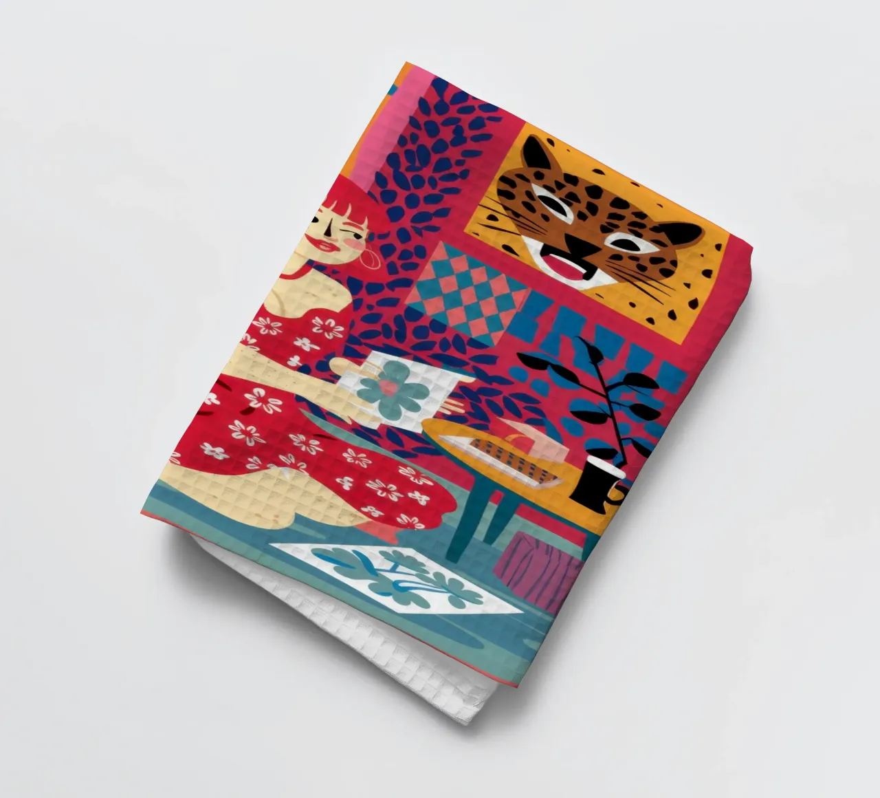 Tarots de lecture du léopard torchon de Pale Aura