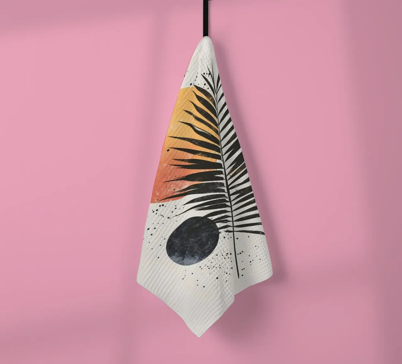 Palmier-éventail art moderne torchon de Studio Verde