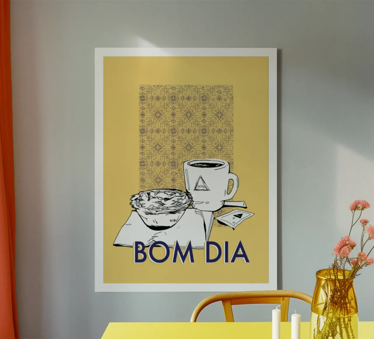 Bom Dia Drink tela con Cornice a cassetta da Cocktail Drink