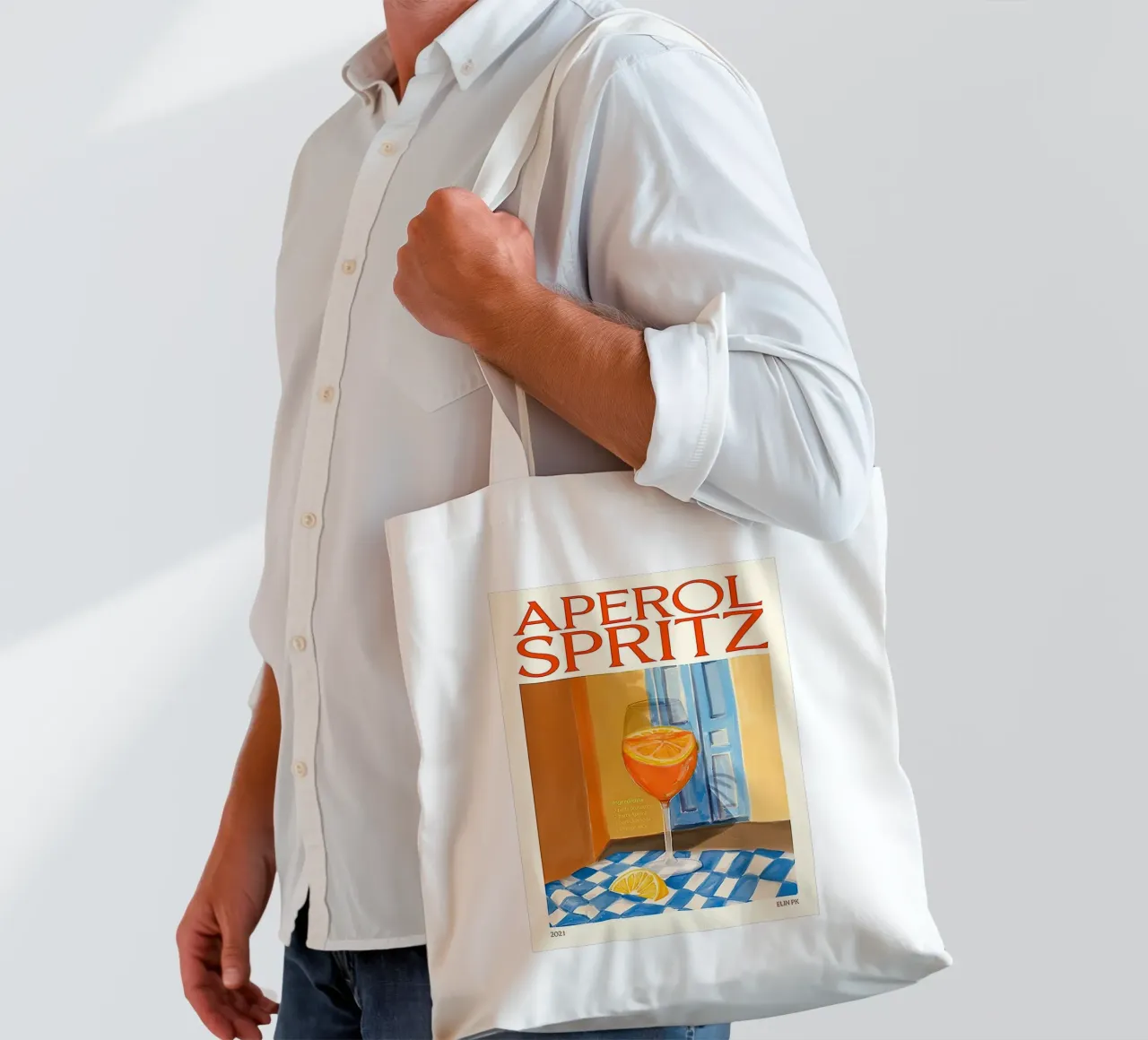 Aperol Drink Spritz borsa in juta da Cocktail Drink