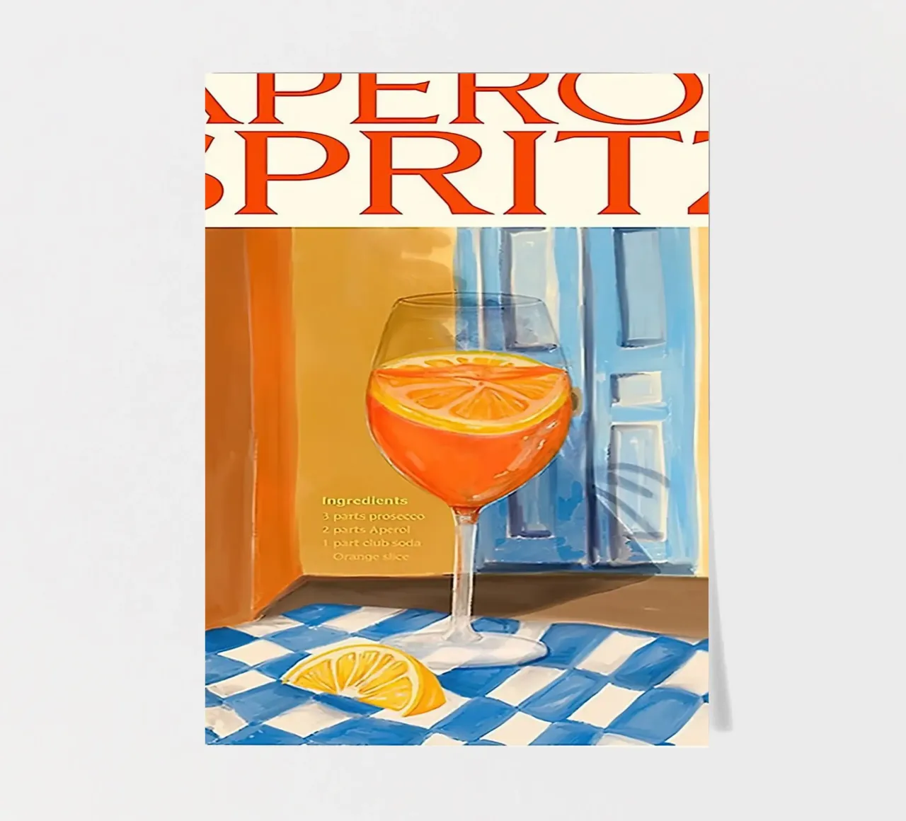 Aperol Drink Spritz sticker sheet by Cocktail Drink
