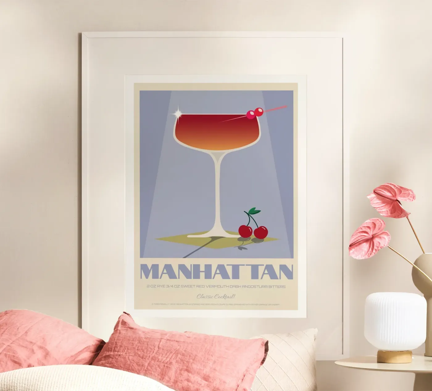 Manhattan siroop poster van Cocktail Drink