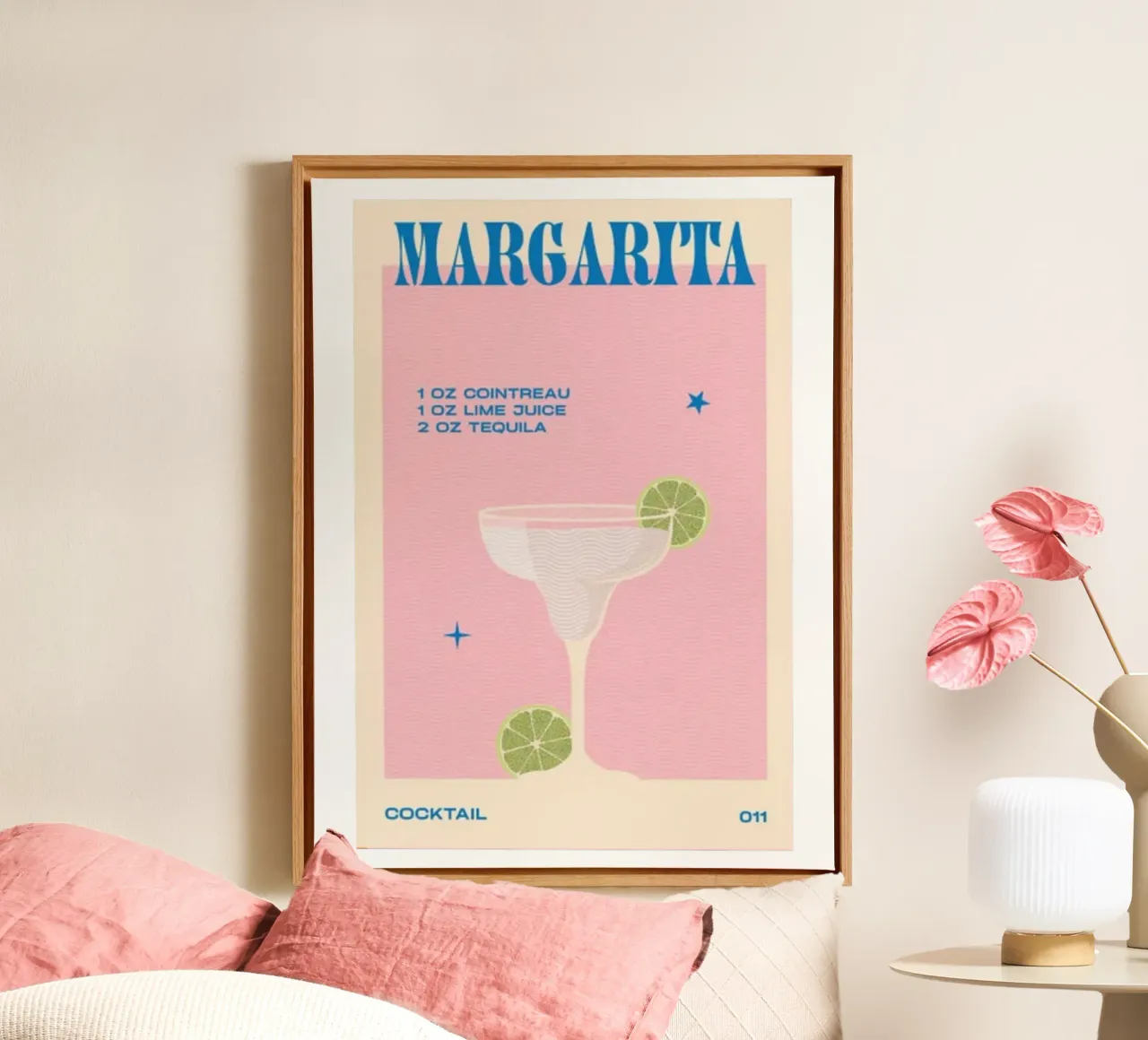 Sciroppo per cocktail Margarita tela con Cornice a cassetta da Cocktail Drink