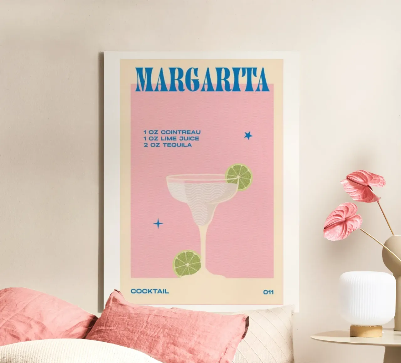 Sciroppo per cocktail Margarita tela con Cornice a cassetta da Cocktail Drink