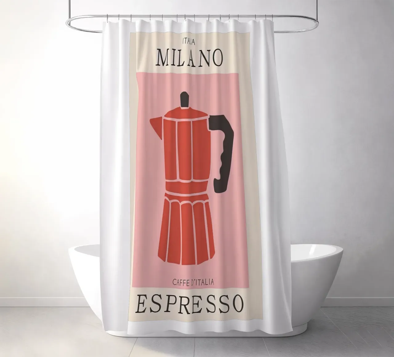 Mailänder Express Duschvorhang von Cocktail Drink