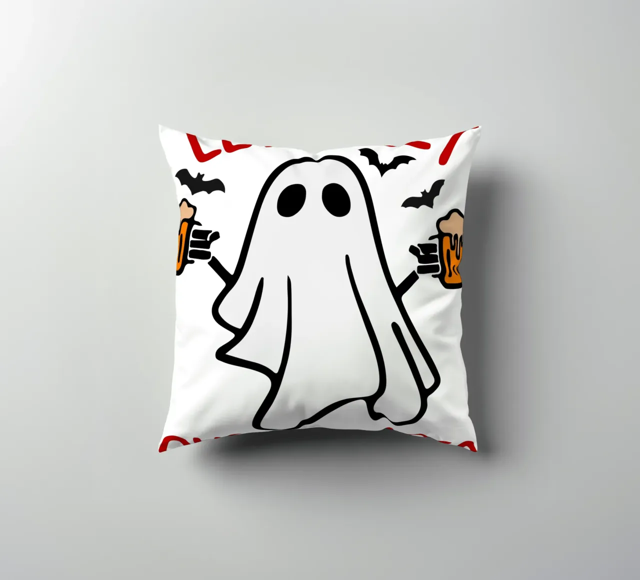 lets get sheetfaced halloween decorative cushion by onetime