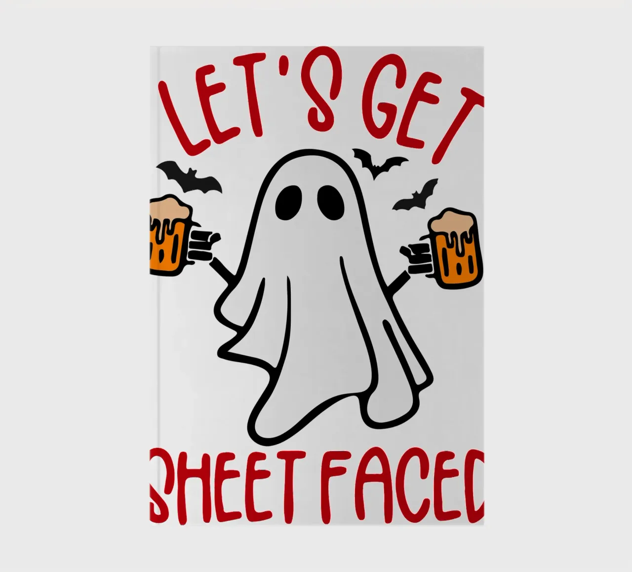 lets get sheetfaced halloween notebook by onetime