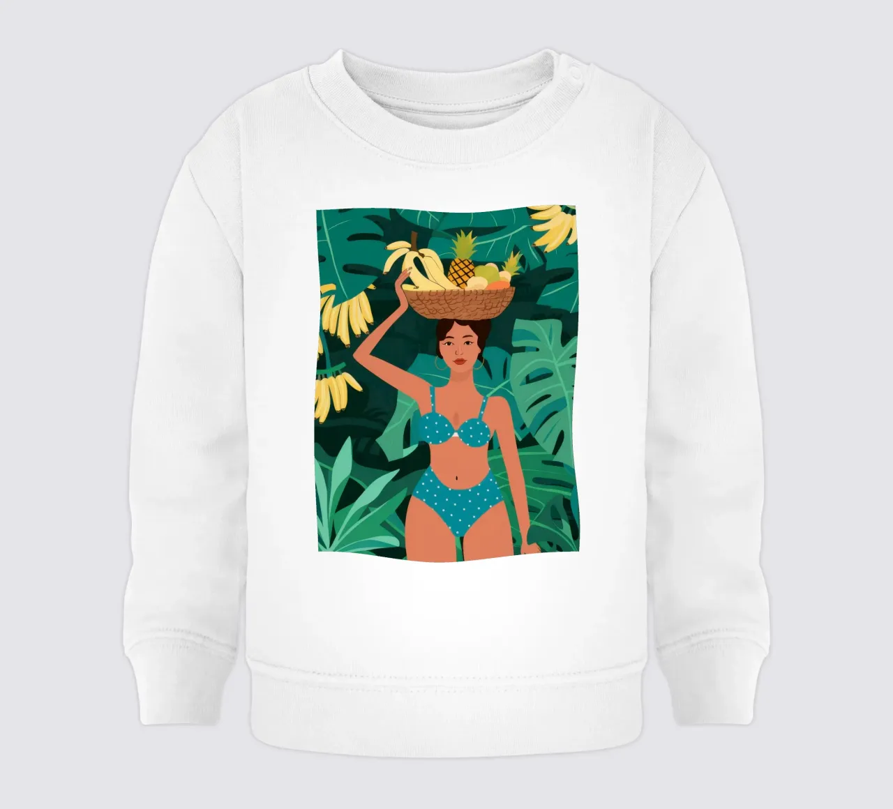 Bambina in bikini a banana felpa neonato da Pale Aura