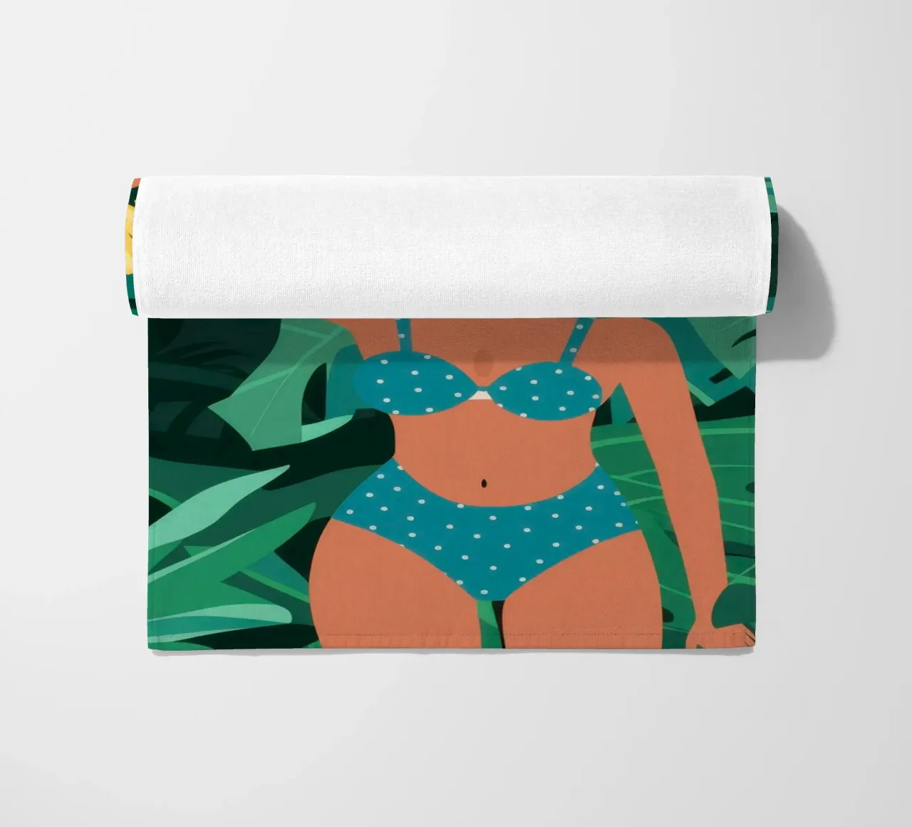 Bambina in bikini a banana telo mare da Pale Aura