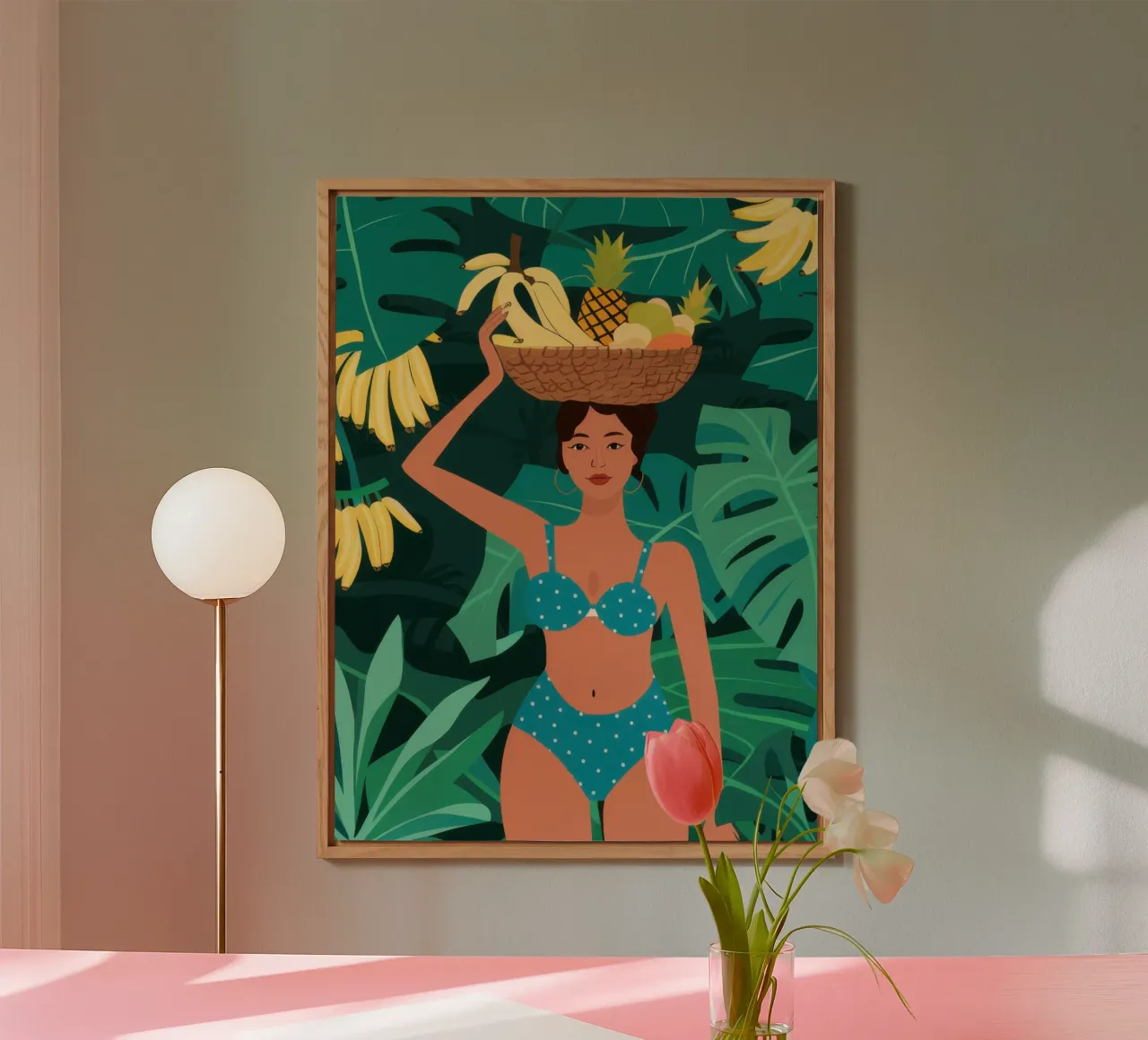 Banane Bikini Babe Forex-Platte von Pale Aura