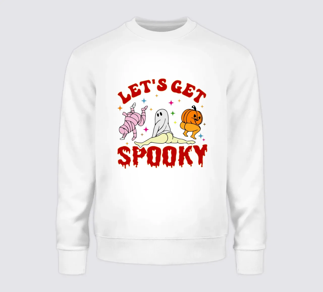 lets get spooky sweatshirt by onetime