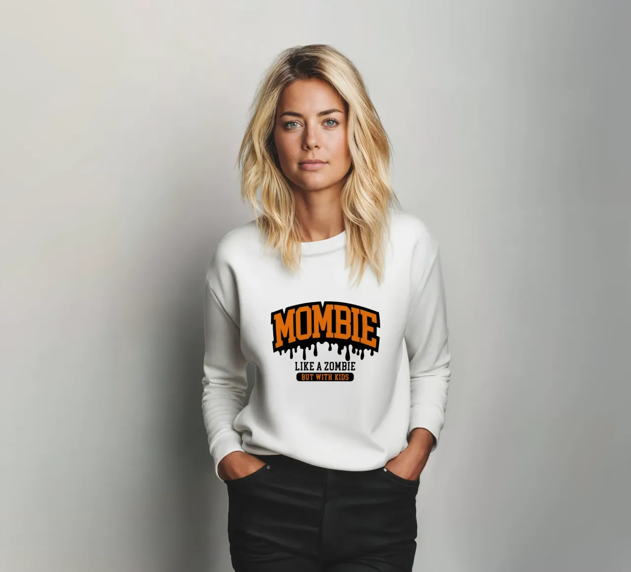 mombie como un zombie sudadera de onetime