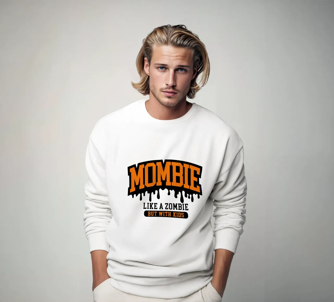 mombie como un zombie sudadera de onetime