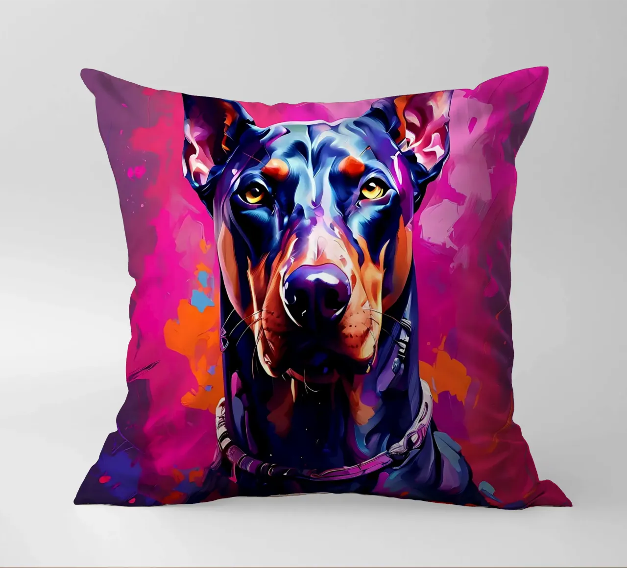 Cane, Doberman_style_H_1 cuscino da Tierisch bunt by LK