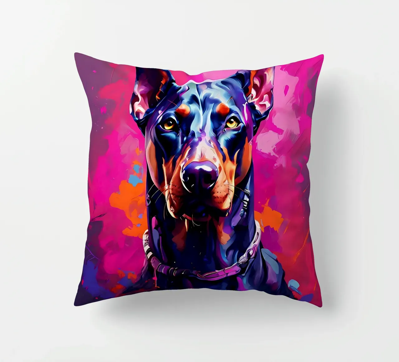 Cane, Doberman_style_H_1 cuscino da Tierisch bunt by LK