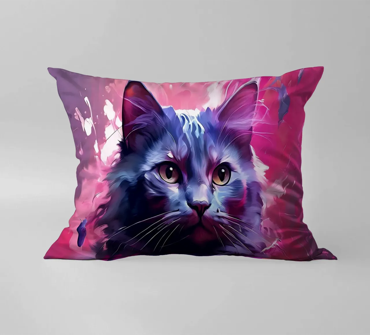 Stile_gatto_H_1 cuscino da Tierisch bunt by LK