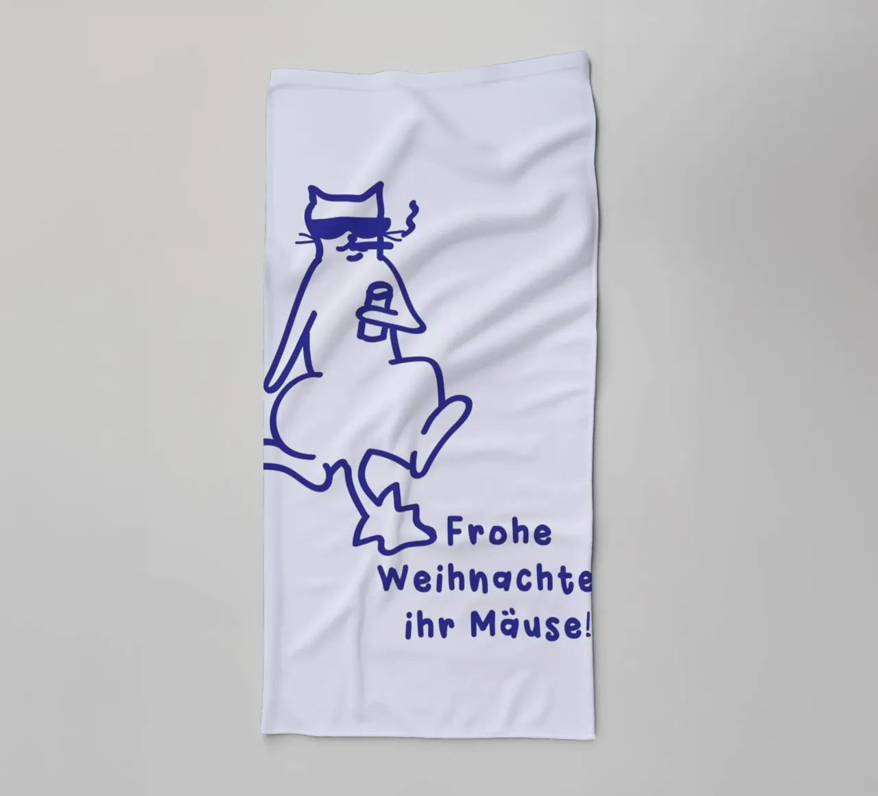 Cat towel by XOXO Arte