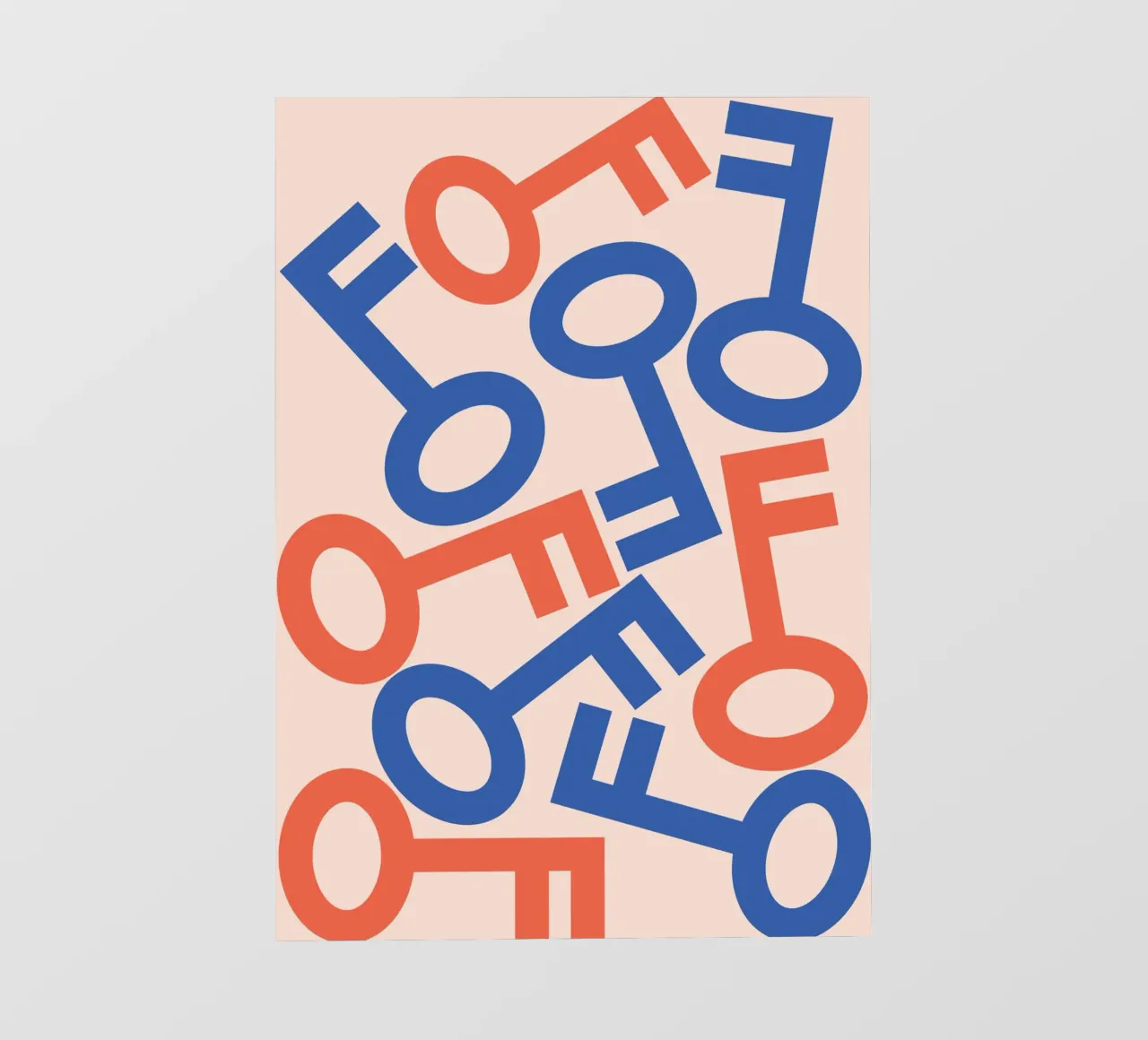 Arte della pila di chiavi pellicola backlit da galihstudio