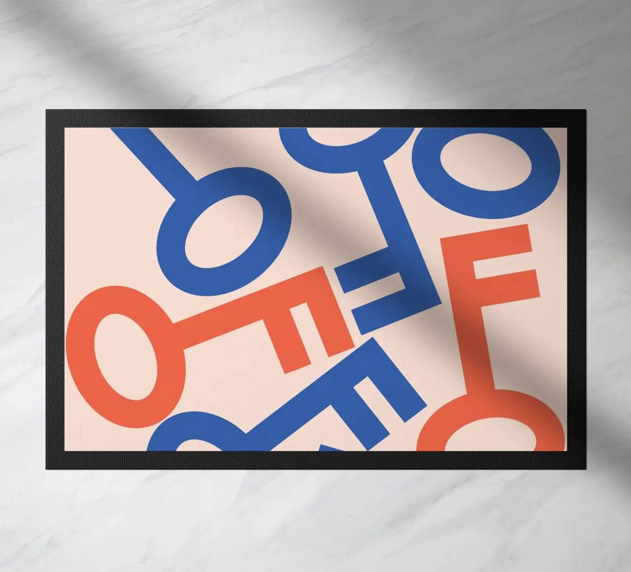 Key stack art doormat by galihstudio