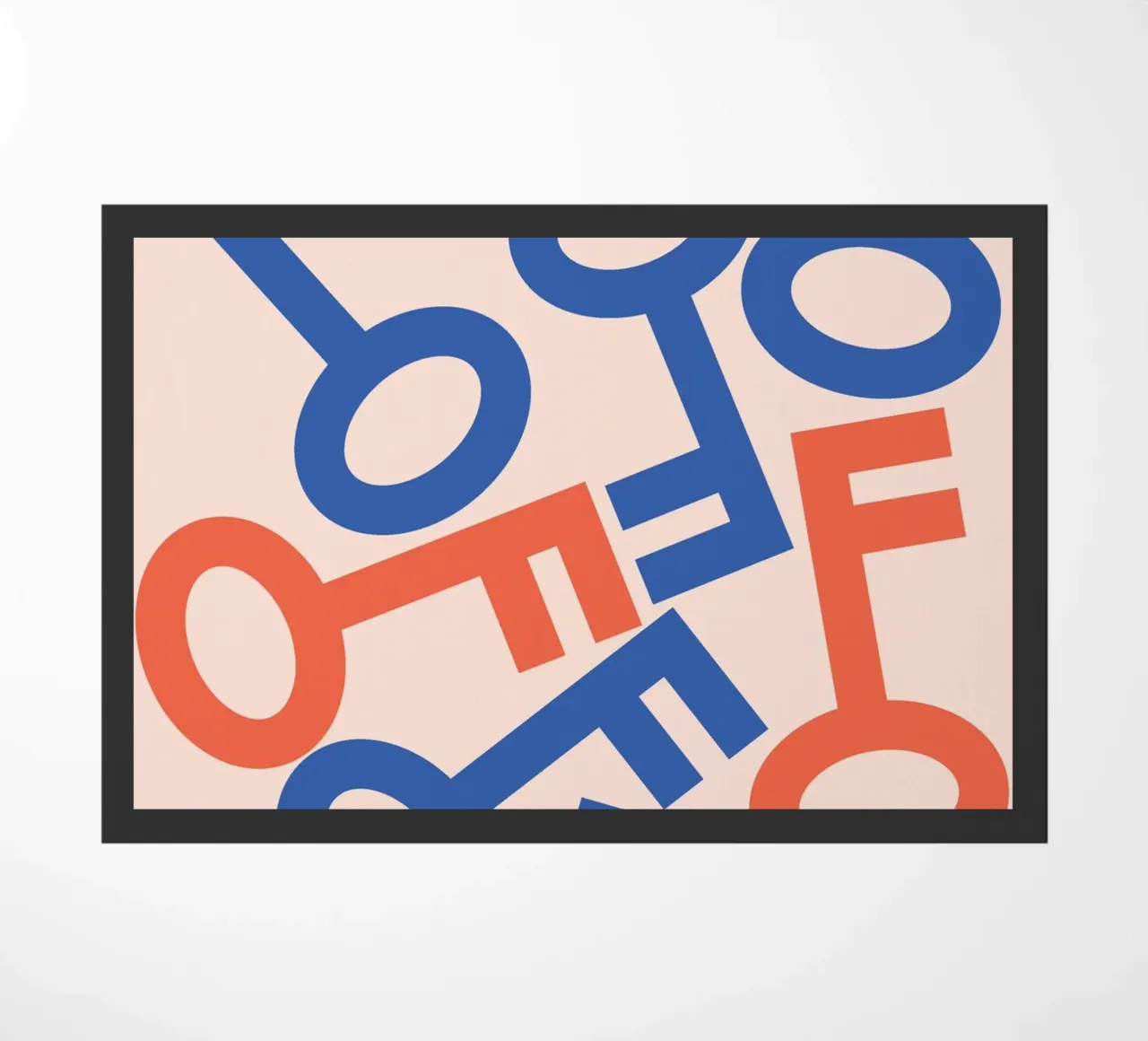 Key stack art doormat by galihstudio