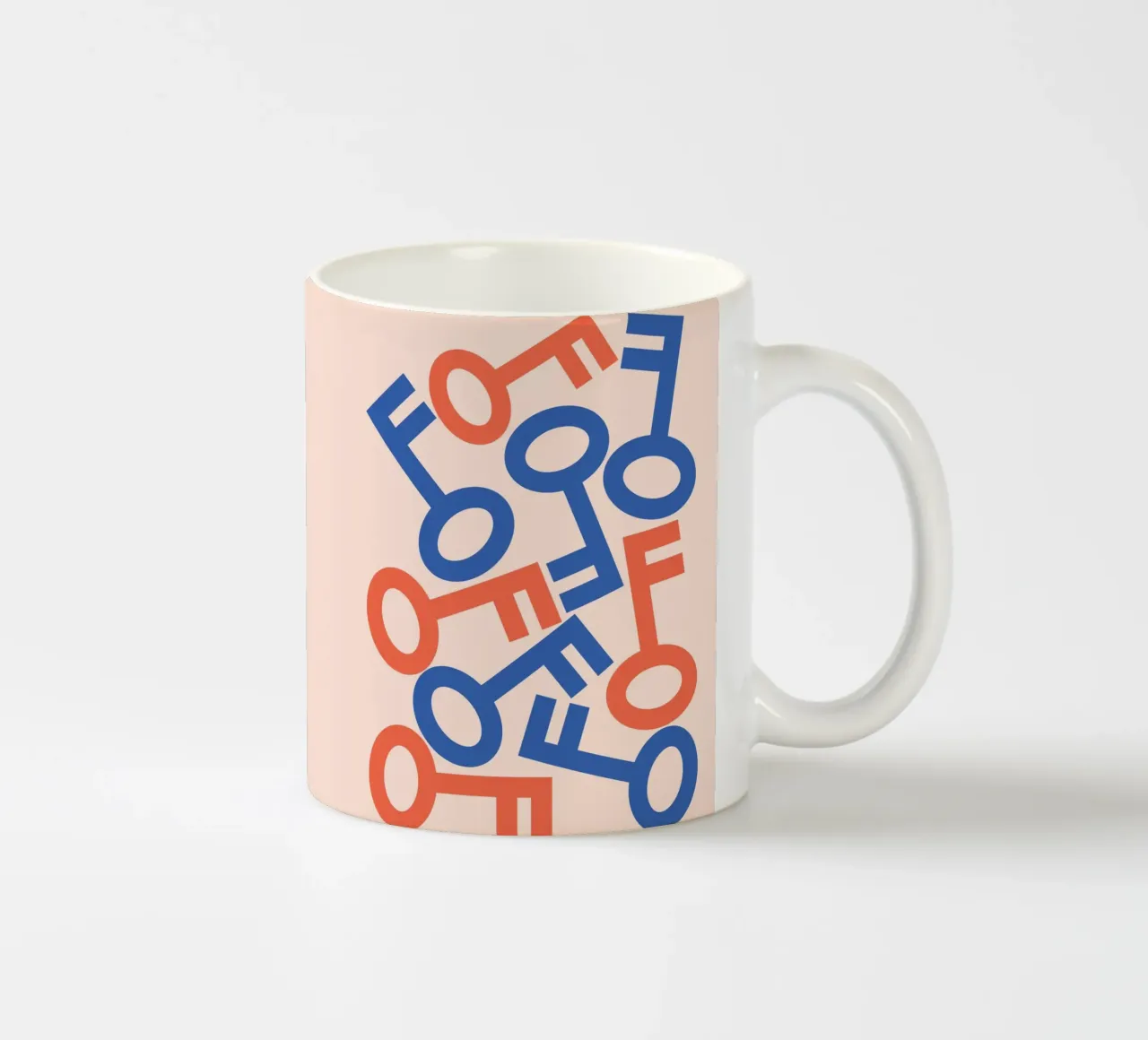 Key stack art ceramic mug by galihstudio