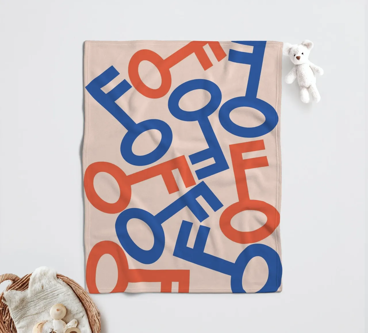 Key stack art Fleecedecke von galihstudio