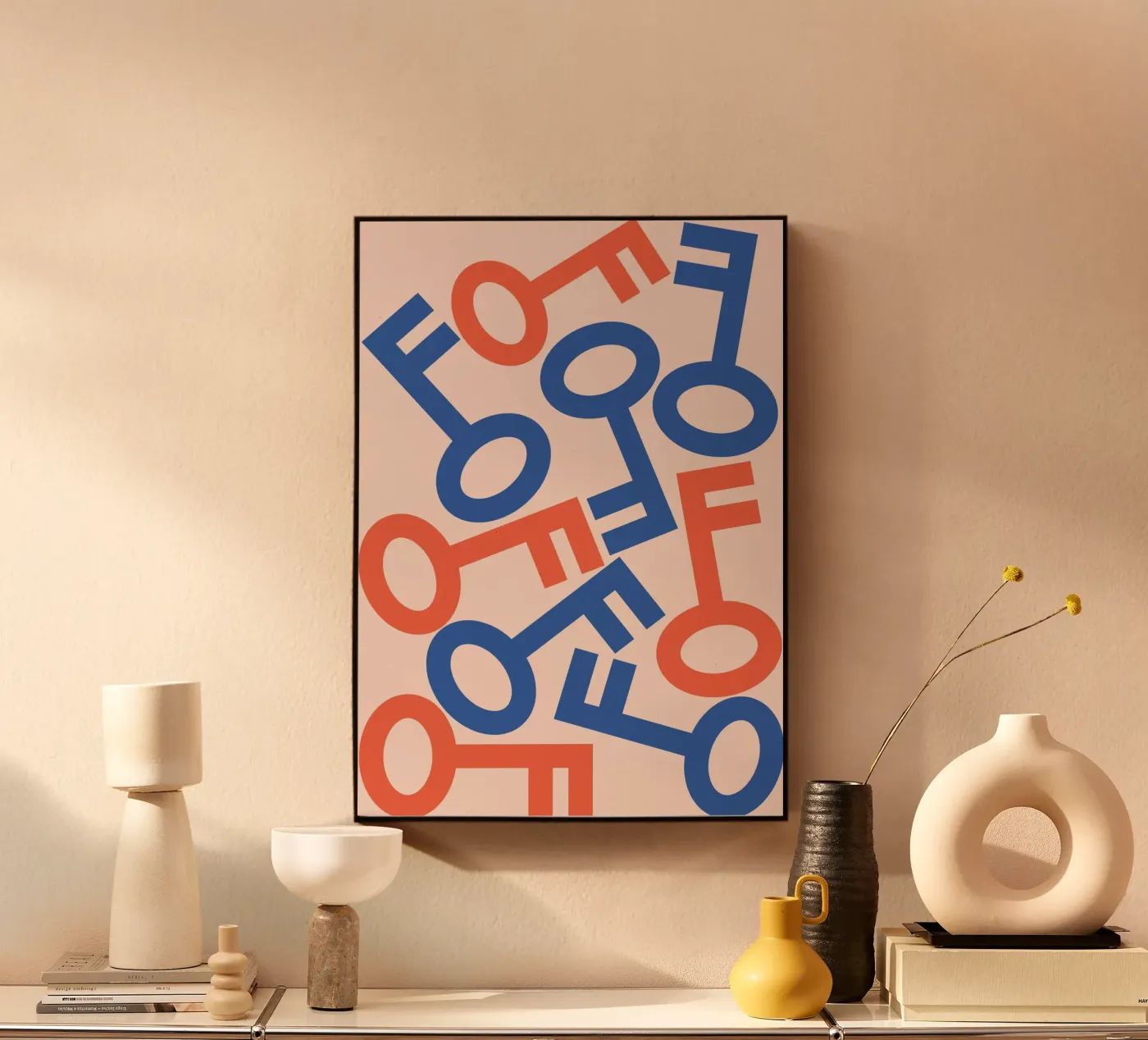 Key stack art acryl van galihstudio