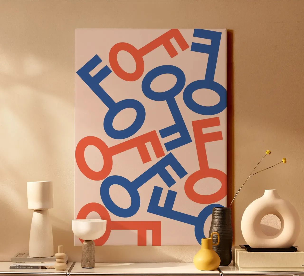 Key stack art canvas by galihstudio