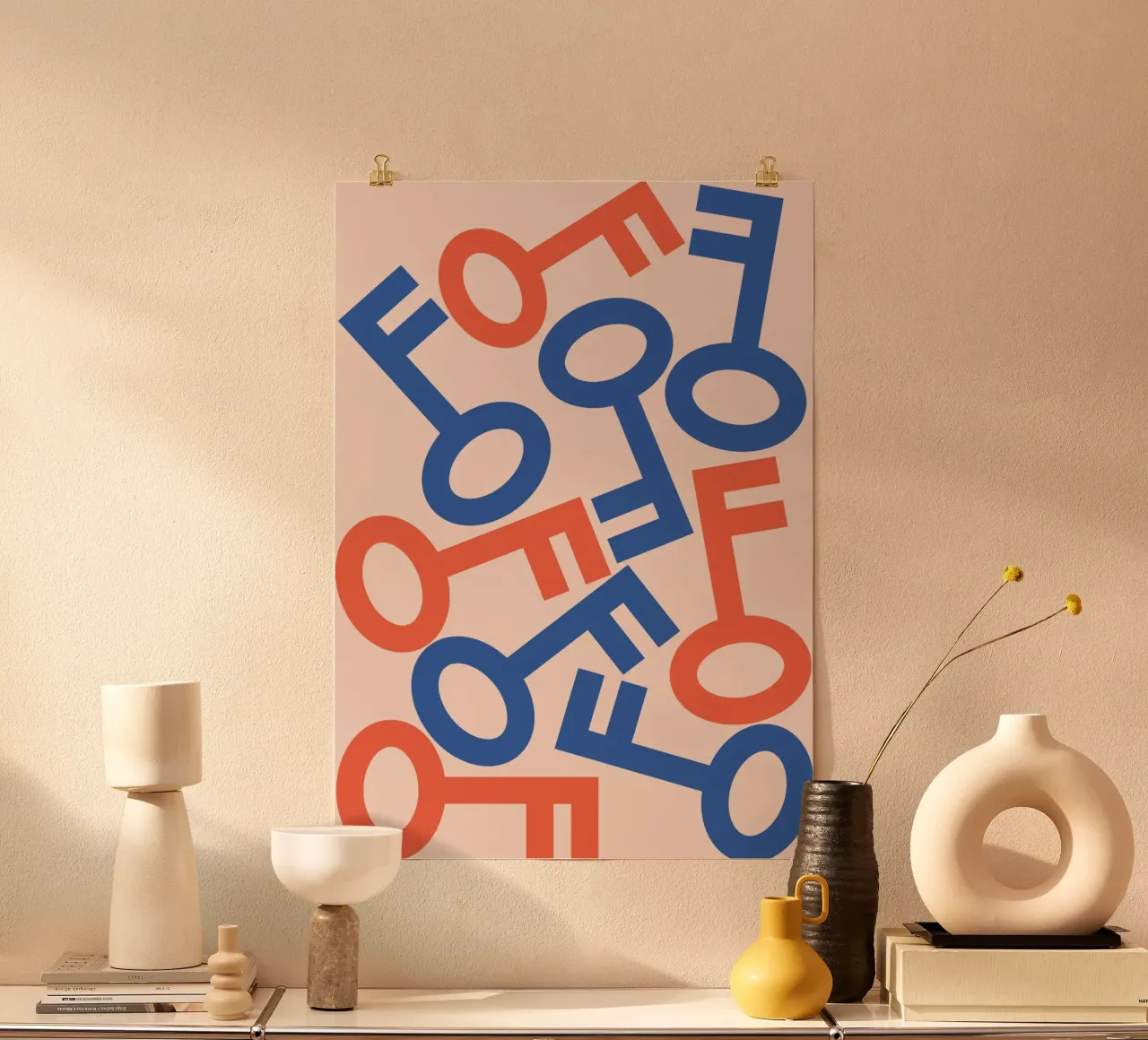 Key Stack Art Poster von galihstudio