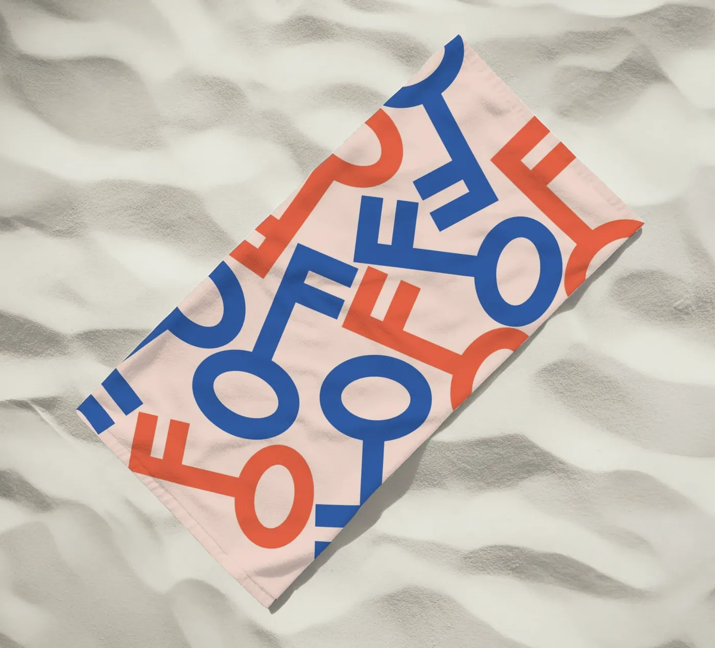 Stapelkunst strandhanddoek van galihstudio