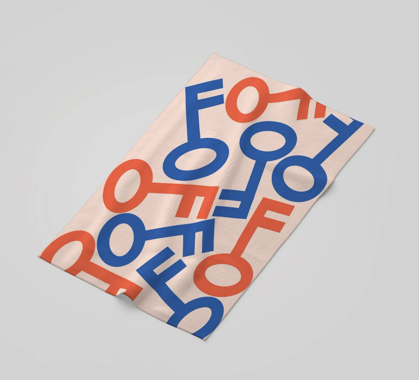 Stapelkunst strandhanddoek van galihstudio