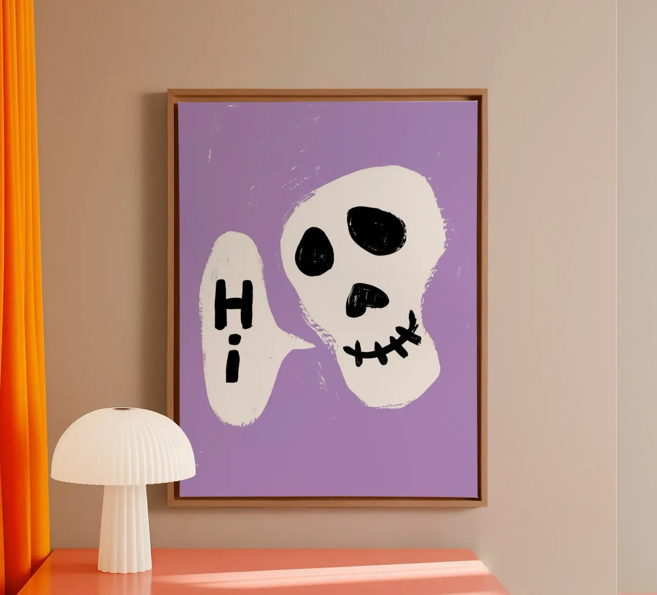 Totenkopf: Ciao! tela con Cornice a cassetta da All Colours