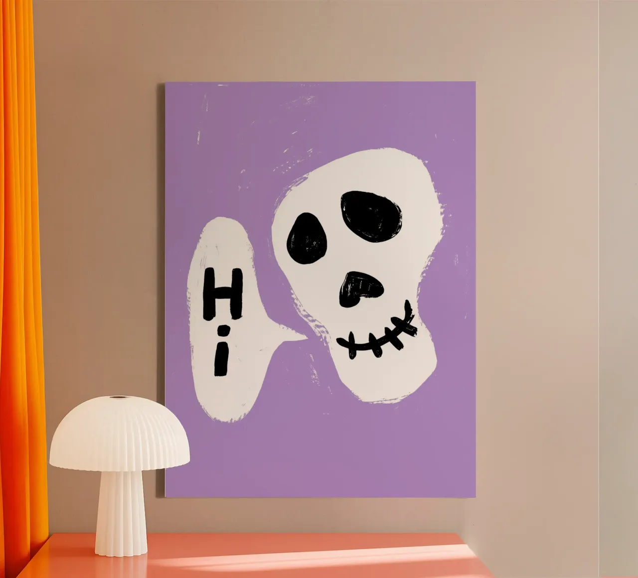 Totenkopf: Ciao! tela con Cornice a cassetta da All Colours