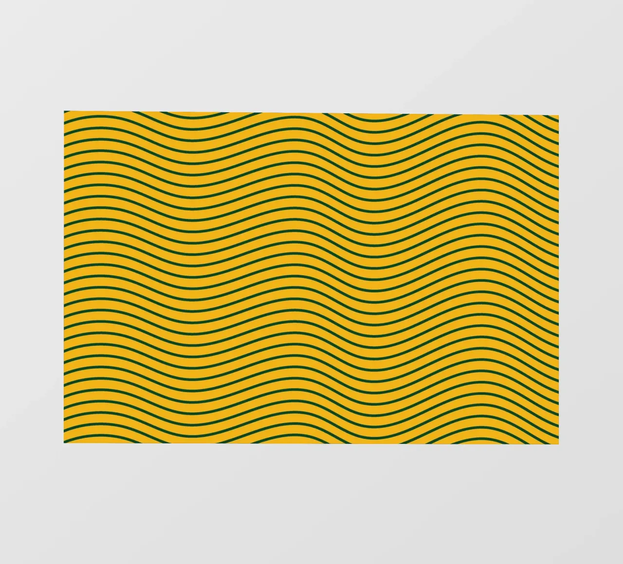 Linea d'onda gialla telo in pvc da galihstudio