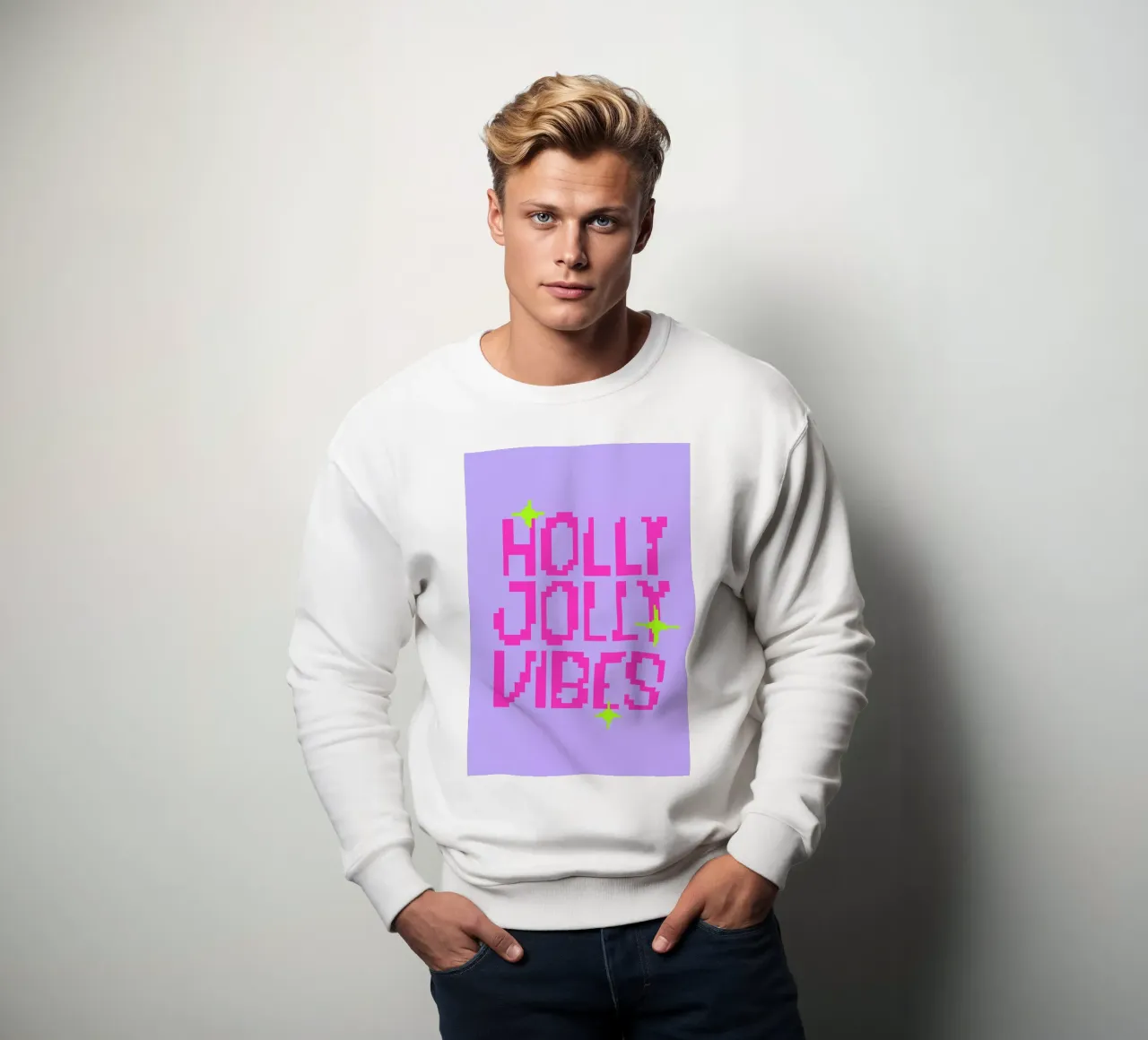 Holly Jolly Vibes sweatshirt van Studio One