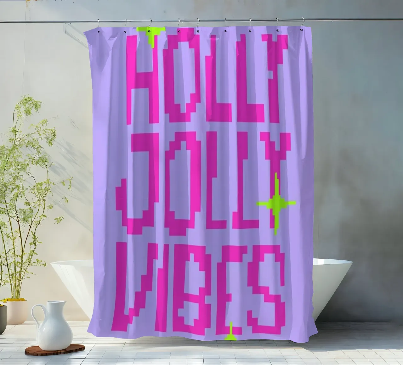 Holly Jolly Vibes tenda da doccia da Studio One